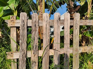 background of an old wooden fence
