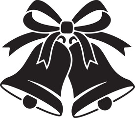 Christmas bells isolated on white