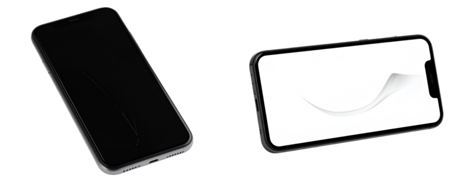 Smartphone with Blank Screen, Isolated