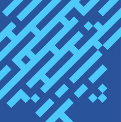 Abstract seamless geometric shape lines pattern on dark blue background