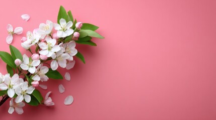 Beautiful pink and white blossoms with delicate petals and vibrant colors, showcasing fresh blooming flowers in a peaceful natural garden scene