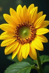 Fototapeta premium Sunflowers's central disk florets, pollen, intricate structure , macro, element, detail