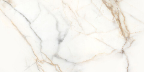 Calacatta marble texture of a natural white and grey stone tile