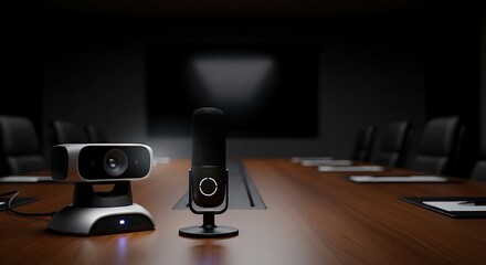 Professional Conference Room Setup for Seamless Virtual Meetings and Hybrid.