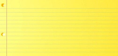 Naklejka premium Yellow lined paper background, ideal for educational notices or announcements, school, design