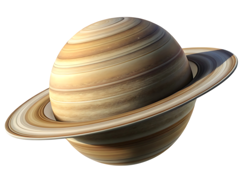Spectacular rendering of Saturn with its intricate rings and dynamic atmospheric bands providing a cosmic and awe inspiring view