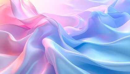 Fototapeta premium Soft purple and pink liquid silk design wallpaper with flowing light texture and abstract water wave motion illustration backdrop