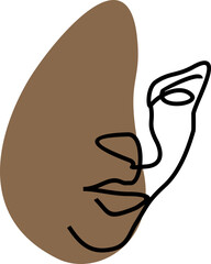 Woman Continous Line Art