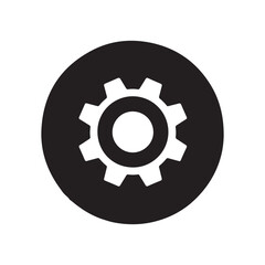 Settings Gear Icon Isolated on White Background. vector illustration eps 10