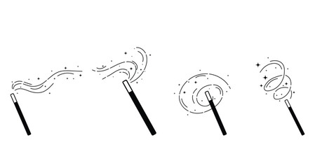 Magic wand icon vector symbol eps10.