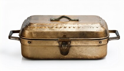 Old Food Carrier Isolated On White Background