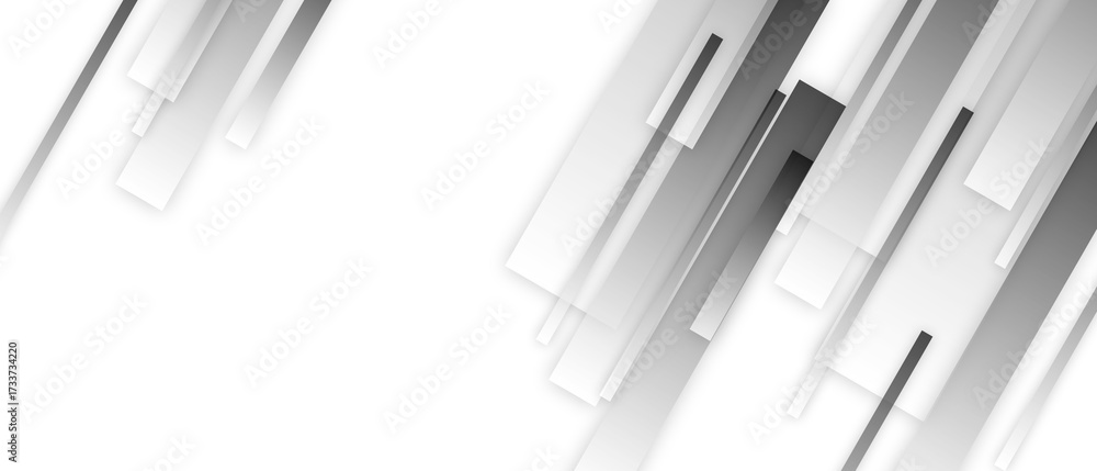 Canvas Prints lines and layers creative patterns abstract white background