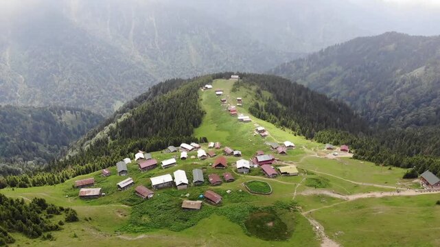 Aerial view of Ka&ccedil;kar Mountains National Park