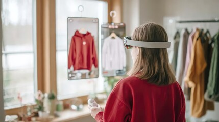 Shopping revolution: augmented reality mirrors transforming retail experience in modern fashion stores