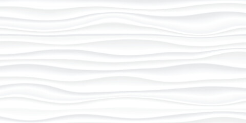 White texture Line surface. gray abstract pattern seamless. wave wavy nature geometric modern. on white background on rectangle for interior wall 3d design. vector illustration