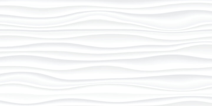 White texture Line surface. gray abstract pattern seamless. wave wavy nature geometric modern. on white background on rectangle for interior wall 3d design. vector illustration