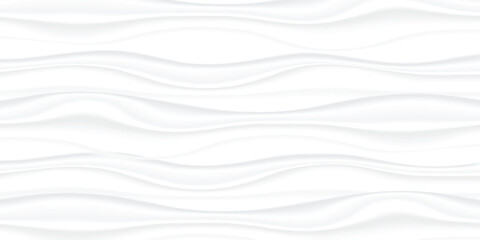 White texture Line surface. gray abstract pattern seamless. wave wavy nature geometric modern. on white background on rectangle for interior wall 3d design. vector illustration