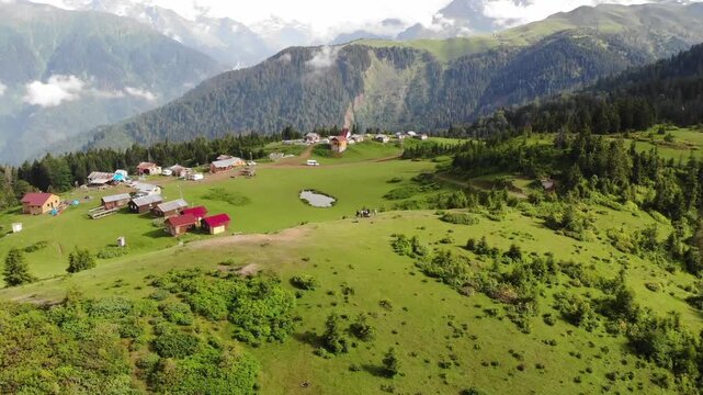 Aerial view of Ka&ccedil;kar Mountains National Park