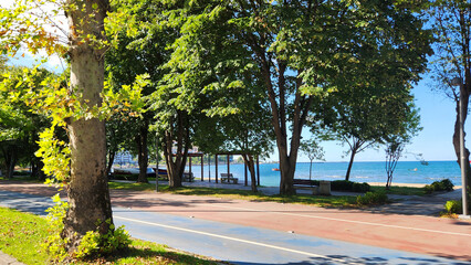 Türkiye Ordu Province coastal walking and cycling trails, recreation areas, wooded areas, paragliding, cable car-like activity areas