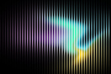 Abstract vertical line pattern with blurred light effect and dark background