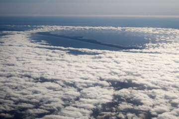 Clouds and snakes from an airplane