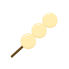 Delicious fish balls on a skewer, a popular snack or appetizer, ready to be enjoyed