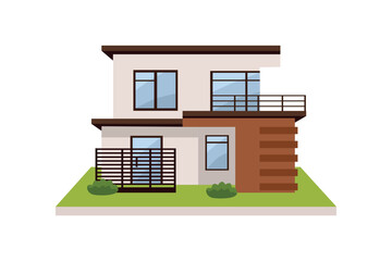 Modern Real Estate Concept. House design. House exterior. Modern home. House concept.