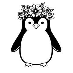 Grace in black and white—this penguin vector captures simplicity with soul. Ideal for modern branding, tattoos, or clean UI elements. Let elegance waddle into your work.
