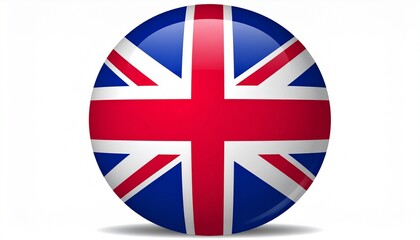 Obraz premium Circular Union Jack—British legacy reimagined through digital symmetry and modern design.