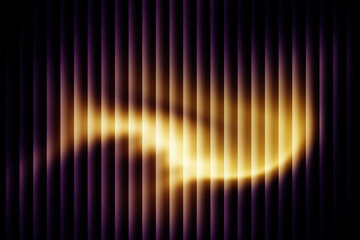 Abstract background with vertical lines and golden light effect in dark setting