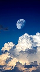 Moonlit cloudscape