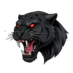 Angry Panther Head Vector Mascot – Esports Predator Logo