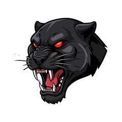 Angry Panther Head Vector Mascot – Esports Predator Logo