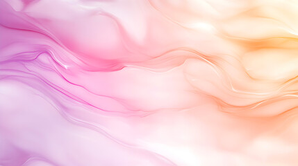 Obraz premium Abstract fluid art with soft pink and orange hues creating a serene background for design projects and presentations, ideal for modern aesthetics and artistic expression concept