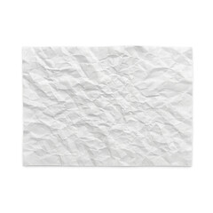 crumpled paper isolated on white