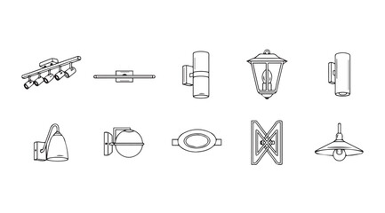 Vector art of lamp isolated on white