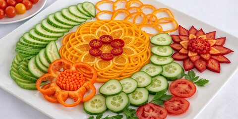 beautiful vegetable slicing