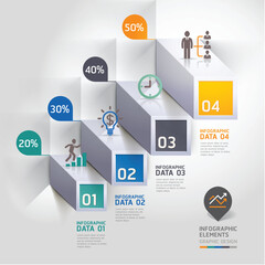 modern infographics options banner