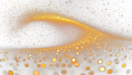 Gold dust whirlwind transparent PNG overlay designer resource