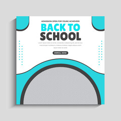 Back to School Admission Instagram Post Template