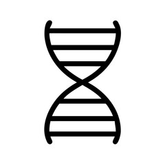 Dna strand helix genetic biology science molecule chromosome deoxyribonucleic acid double helix icon vector