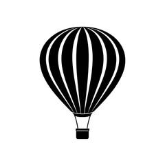 Obraz premium Silhouette of a hot air balloon