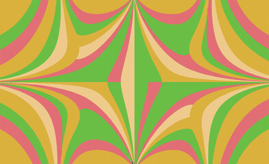 Retro Abstract Pattern with Green, Pink, Yellow and Beige Swirls Keywords: abstract, pattern, background, design, graphic, swirling, psychedelic