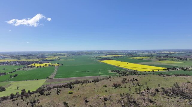 Aerial footage of Mount Major Victoria Australia