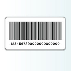 Creative Barcode illustration isolated. Simple Barcode isolated Design Icon for flyer, packaging, serial number and other