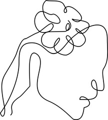 Women Continous  Line Art