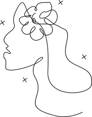 Women Continous  Line Art