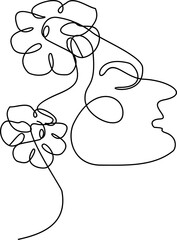 Women Continous  Line Art