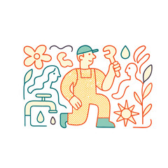 All charecters are chartoonish