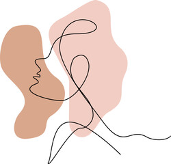 Women Continous  Line Art